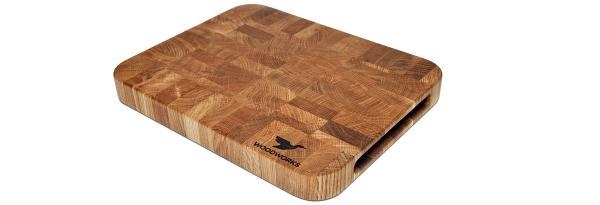 Oak Cutting Board with routed side handles