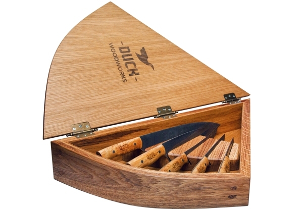 Oak knives set box